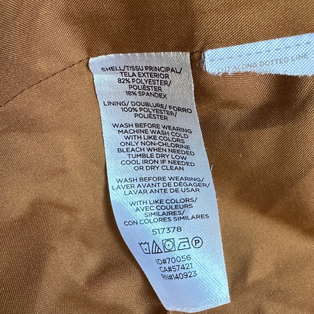 LOFT Tan Leather Jacket with Silver Accents - Picture 11 of 16